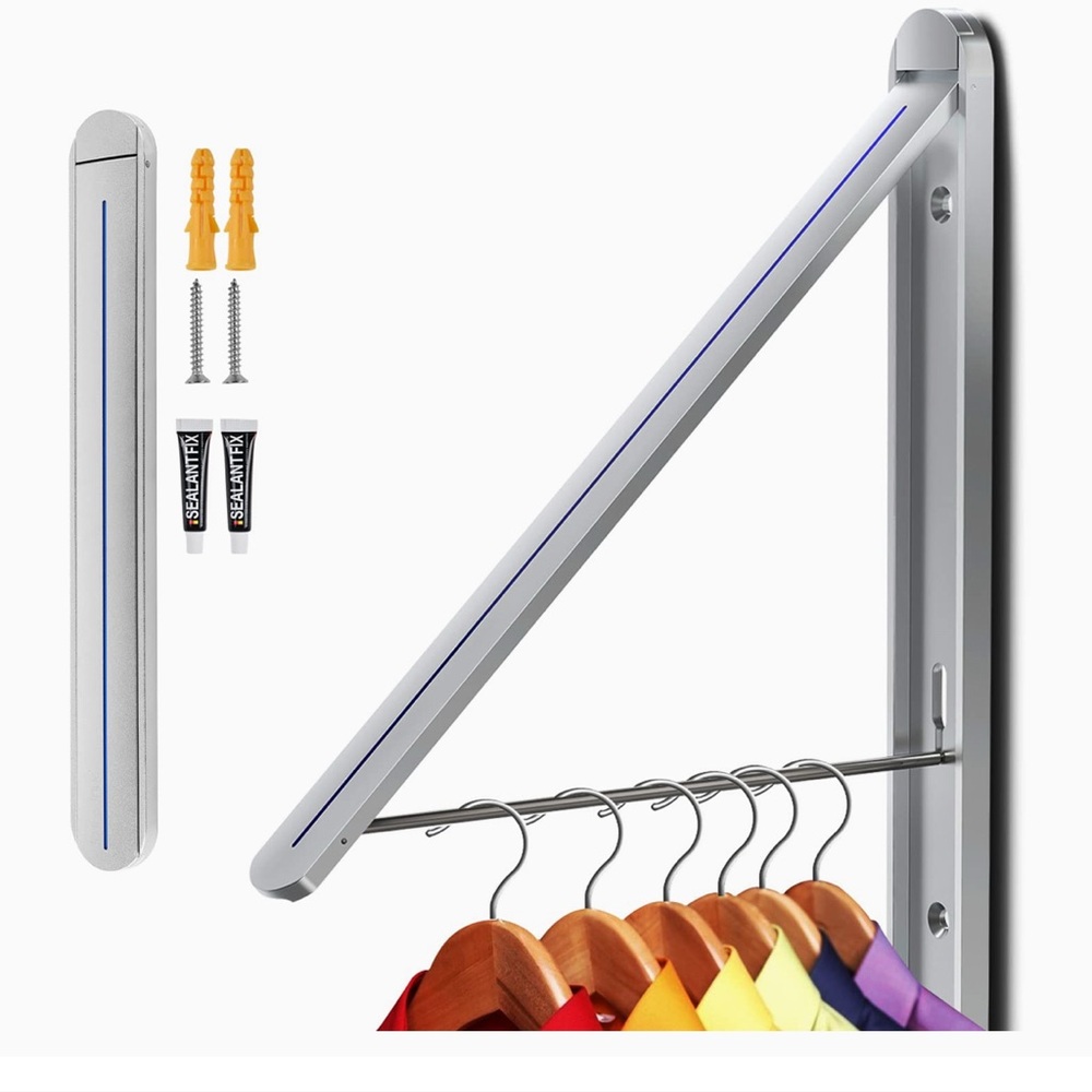 Clothes drying rack,  Space Saving & Folding wall mounted hanger,  Brand New